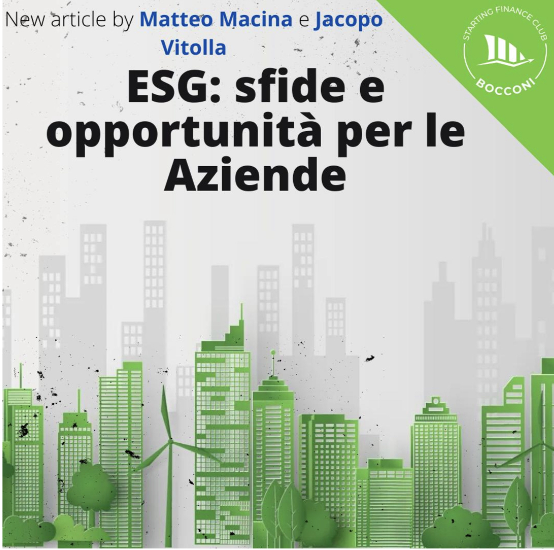 ESG: Sfide e Opportunità per le&nbsp;Aziende