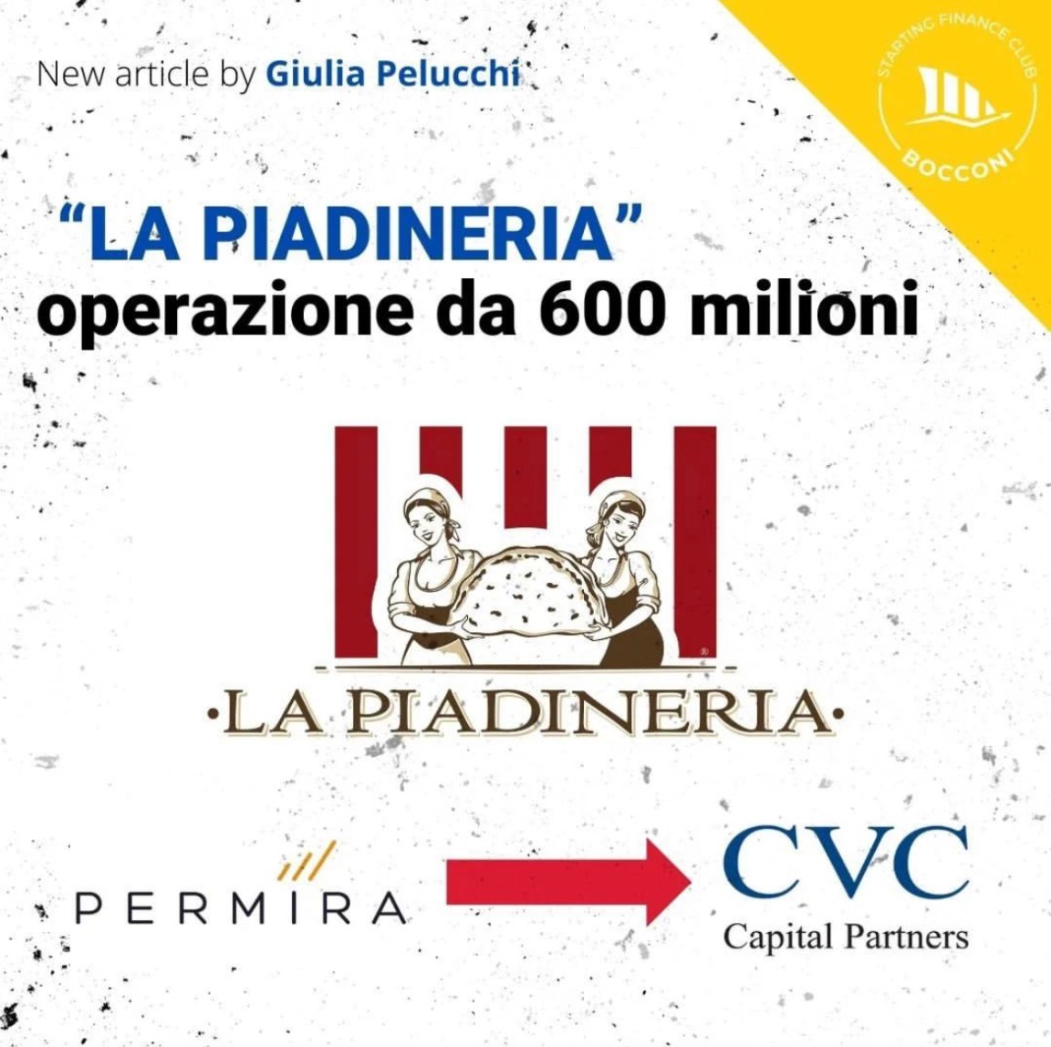Acquisizione de “La Piadineria”: da Permira a CVC&nbsp;Partners