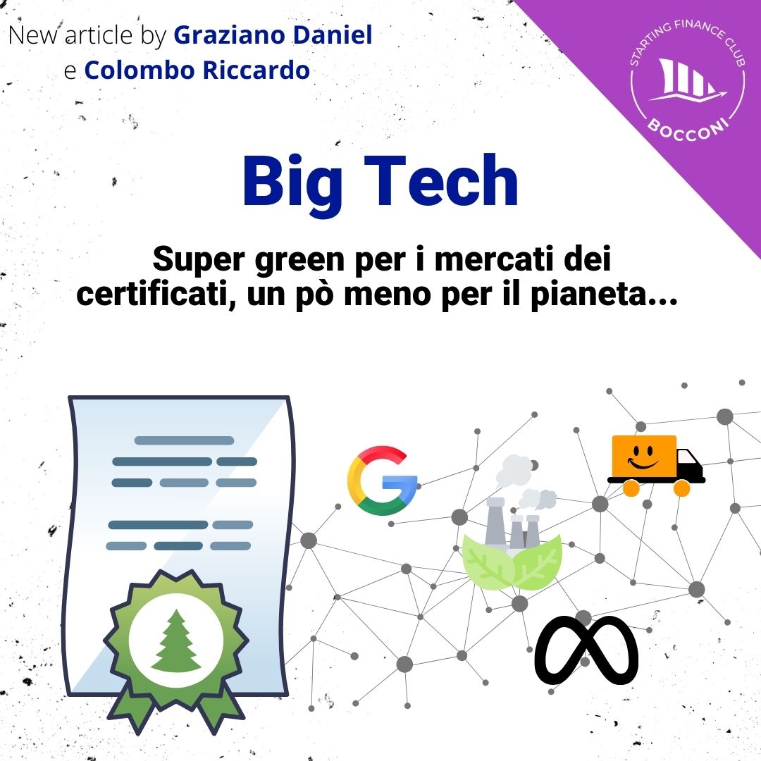 Le big tech: super green per i mercati dei certificati, un po’ meno per il&nbsp;pianeta